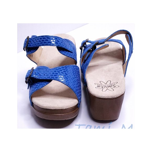 NEW Sanita 40 Blue Daisy Sandals Size 10 - Picture 11 of 16
